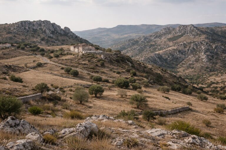 Inland landscape in Basilicata, Italy