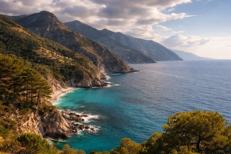 Coastline landscape in Calabria, Italy