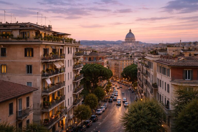 High-res landscape, evocative and attractive image of Rome
