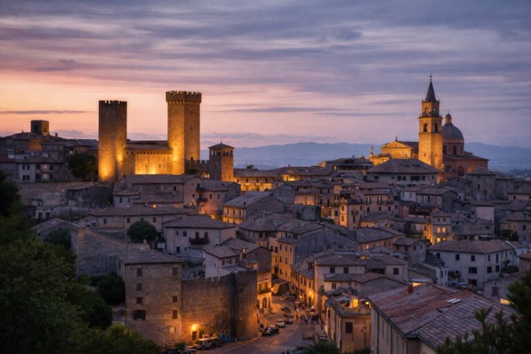 Now please generate High-res landscape, evocative and attractive image of Viterbo