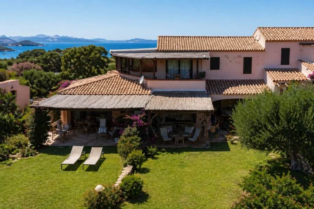 As We Flow coliving villa in Sardegna with Mediterranean garden and sea views