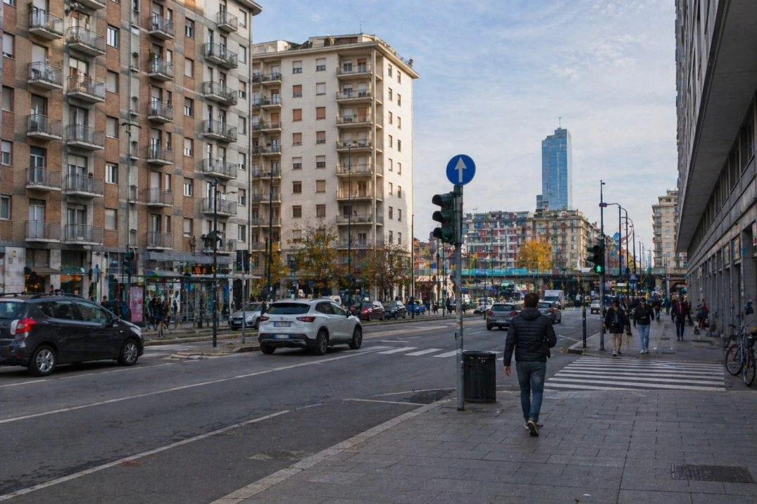 Lingotto Nizza Millefonti Torino in Torino, Italy – south-side street with traffic and apartments