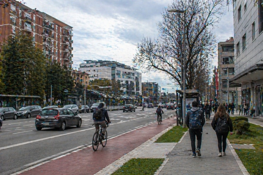 San Donato in Bologna, Italy – wider east-side street near university and fair areas