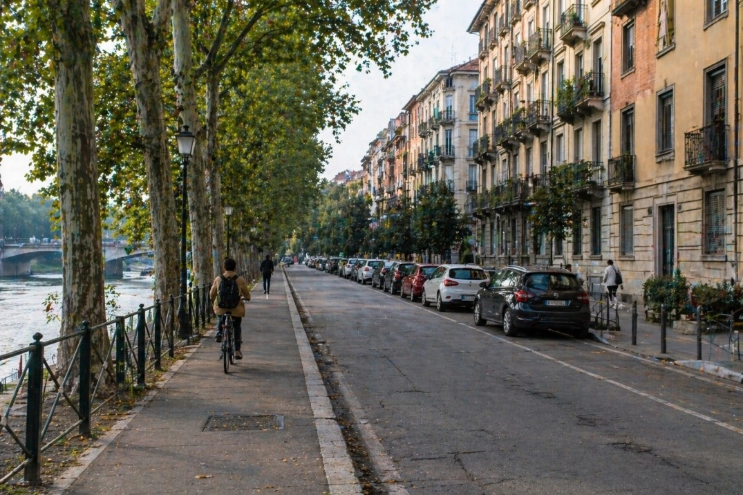 Vanchiglietta Regio Parco Torino in Torino, Italy – quieter residential street near greenery